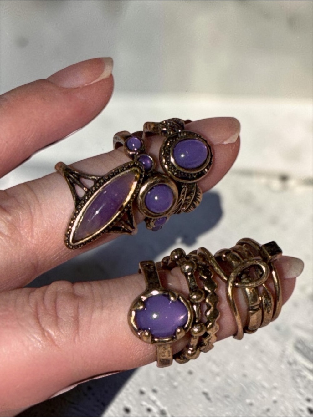 NWT Free People Multi Size Vintage Inspired Stackable Rings